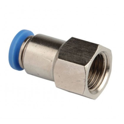 Pneumatic Push In Air Fittings - Female Connector - Various Air Tube Diameter and Thread Size Options